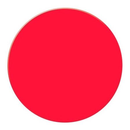 Accuform Accuform Tough-Mark Heavy-Duty Floor Marking Shape, 3-1/2in Circle, Red PTP208RD